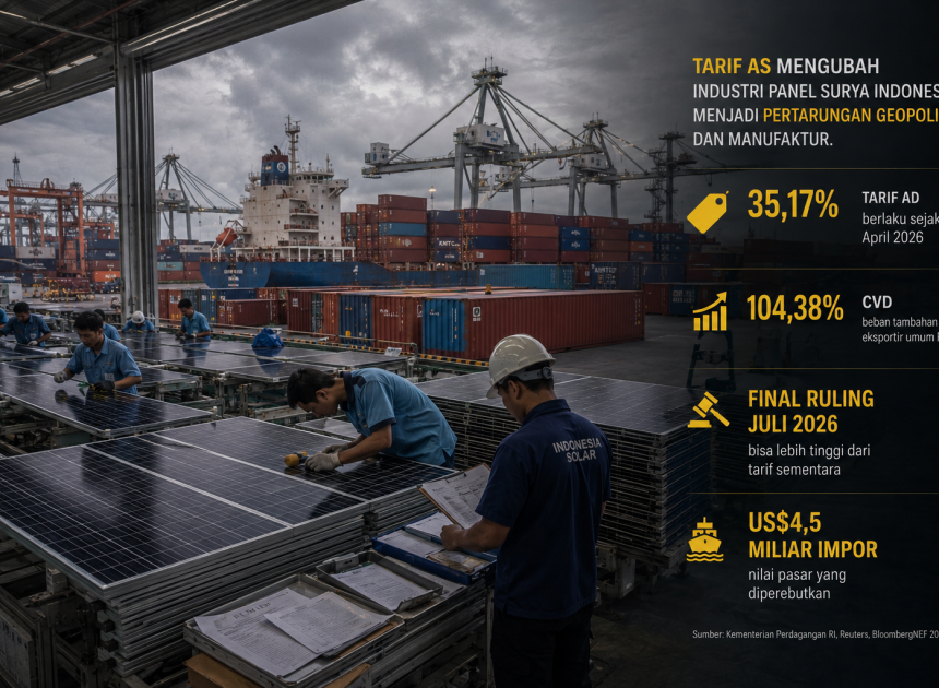 Tarif Antidumping AS 35 Persen Panel Surya Indonesia: Jangan Tunggu Final Ruling Juli 2026