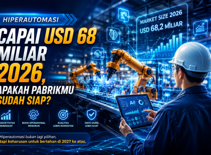 Hiperautomasi Capai USD 68 Miliar 2026, Apakah Pabrikmu Sudah Siap