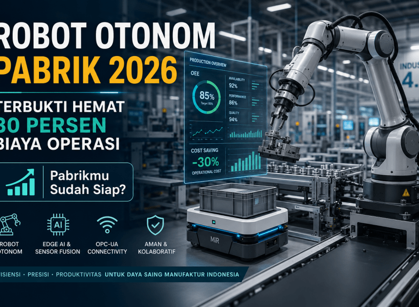 Robot Otonom Pabrik 2026: Terbukti Hemat 30 Persen Biaya Operasi, Pabrikmu Sudah Siap?