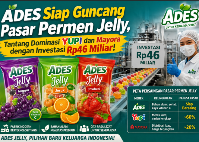 ADES Siap Guncang Pasar Permen Jelly, Tantang Dominasi YUPI dan Mayora dengan Investasi Rp46 Miliar!