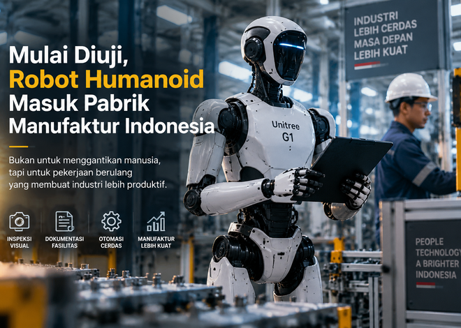 Mulai Diuji, Robot Humanoid Masuk Pabrik Manufaktur Indonesia