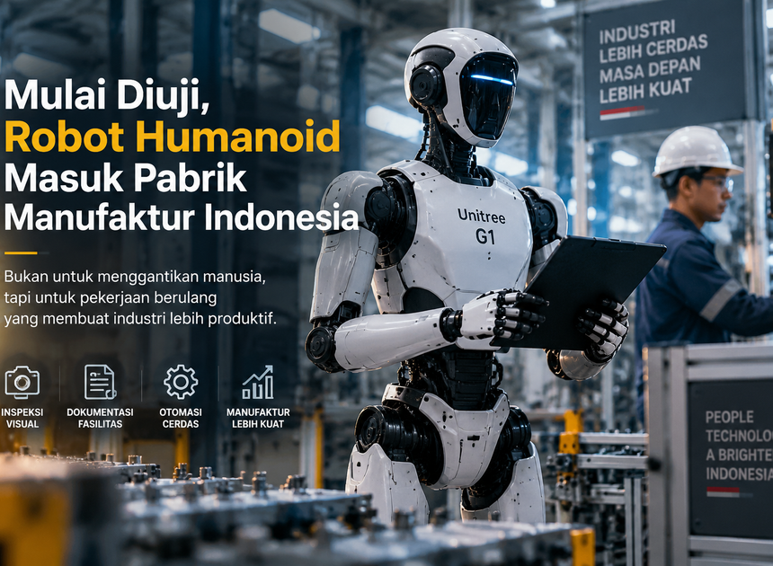 Mulai Diuji, Robot Humanoid Masuk Pabrik Manufaktur Indonesia