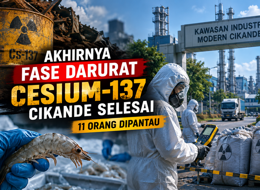Akhirnya Fase Darurat Cesium-137 Cikande Selesai, 11 Warga Dipantau