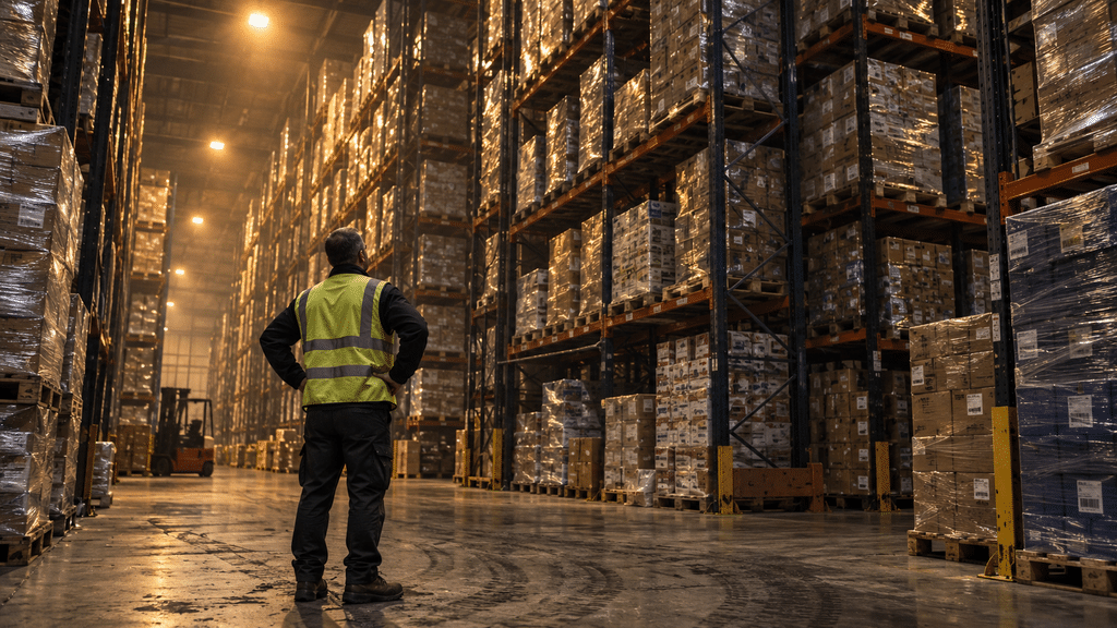 PMI Manufaktur RI Ternyata Naik ke 52,4, Ekspor Terkuat Sejak Mei 2022 20 Penumpukan inventaris palet kargo di koridor gudang saat kapasitas lini produksi manufaktur menghadapi hambatan backlog.